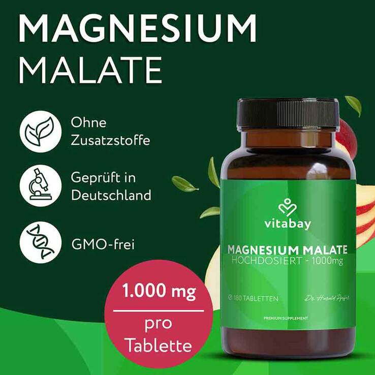 Complément Magnésium 300mg - 150 Comprimés Vita World - Pharmacie Allemagne - Neuf