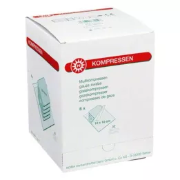 MULLKOMPRESSEN 10x10 cm stérile 32 fois, 8X5 pcs