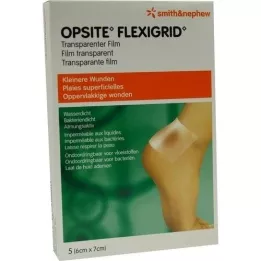 OPSITE Flexigrid Trans. Verbe de la plaie.6x7 cm stérile, 5 pc