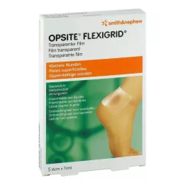 OPSITE Pansement transp. Flexigrid 6x7 cm stérile, 5 pièces