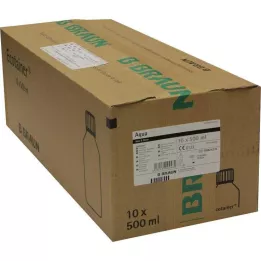 AQUA B.BRAUN ROCKING SOLUTION PLASTIQUE Bouteille en plastique, 10x500 ml