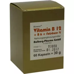 VITAMIN B12 + B6 + Capsules N complexe dacide folique, 60 pc