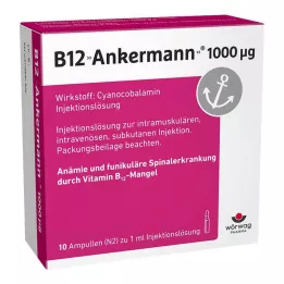 Ampoules de vitamine B12 ANKERMANN 1 000 mg, 10 x 1 ml