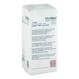 SCHLITZKOMPRESSEN 7,5 x 7,5 cm non stérile 12 voies, 100 pièces