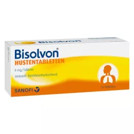 BISOLVON Comprimés contre la toux 8 mg, 50 pcs