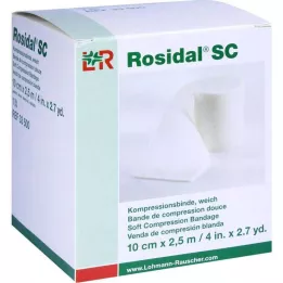 ROSIDAL SC Bande de compression souple 10 cm x 2,5 m, 1 pièce