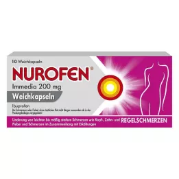 NUROFEN Immedia 200 mg capsules molles, 10 pcs
