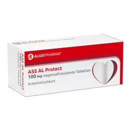 ASS AL Comprimés gastro-résistants Protect 100 mg, 50 pcs