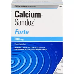 Calcium Sandoz Tablettes Forte effervescente, 5x20 pc