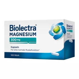 BIOLECTRA Gélules de magnésium 300 mg, 100 pcs