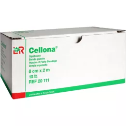 CELLONA Bandages en plâtre 8 CMX2 M, 10 pc
