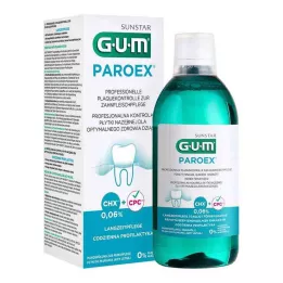 GUM Paro.ex 0,06% CHX Bain de bouche, 500 ml