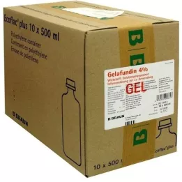 GELAFUNDIN 4% ECOFLAC Plus Solution de perfusion, 10x500 ml