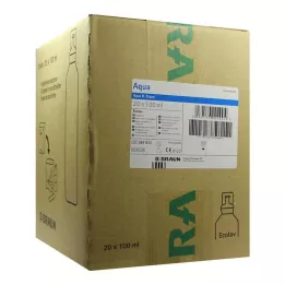 AQUA Solution de rinçage Ecolav de B.Braun, 20 x 100 ml