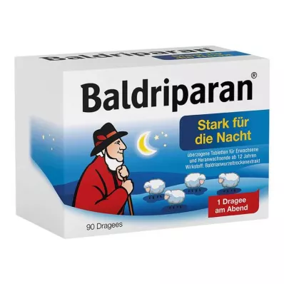 BALDRIPARAN Comprimés enrobés puissants pour la nuit, 90 pcs BALDRIPARAN Comprimés enrobés puissants pour la nuit, 90 pcs