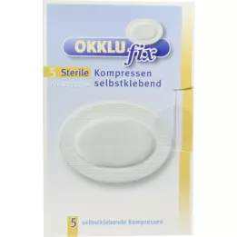 OKKLUFIX Eye comprime stérile auto-adhésif, 5 pc