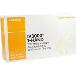 OPSITE IV 3000 fixation de canule transparente 9x12 cm, 50 pcs