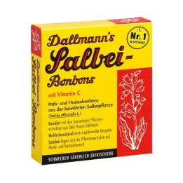 DALLMANNBonbons à la sauge avec vitamine C, 20 pièces