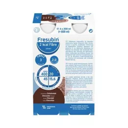 FRESUBIN 2 kcal Fibre DRINK Bouteille de boisson au chocolat, 24X200 ml