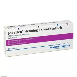 JODETTEN Henning 1x comprimés hebdomadaires, 28 pcs