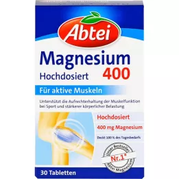 Abtei Magnésium 400 haute dose élevée, 30 pc