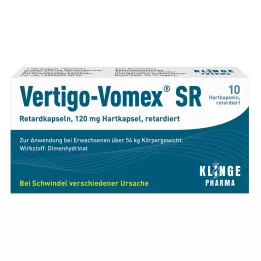 VERTIGO-VOMEX SR Gélules à libération prolongée, 10 pièces