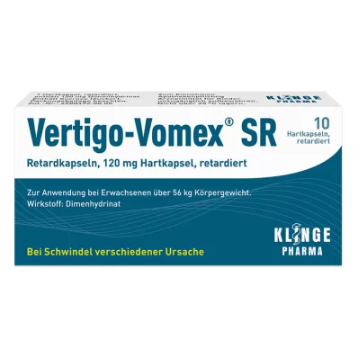 VERTIGO-VOMEX SR Gélules à libération prolongée, 10 pièces VERTIGO-VOMEX SR Gélules à libération prolongée, 10 pièces