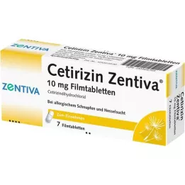 CETIRIZIN Zentiva 10 mg de comprimés de films, 7 pc