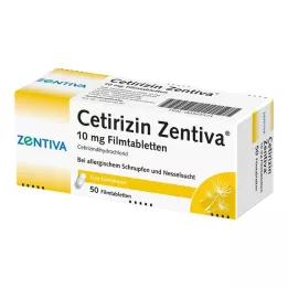 CETIRIZIN Zentiva 10 mg comprimés pelliculés, 50 pcs