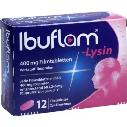 IBUFLAM-Lysin 400 mg de comprimés de films, 12 pc