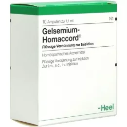 GELSEMIUM HOMACCORD Ampoules, 10 pc