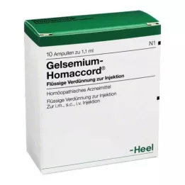 GELSEMIUM HOMACCORD Ampoules, 10 pc