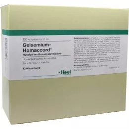 GELSEMIUM HOMACCORD ampoules, 100 pc
