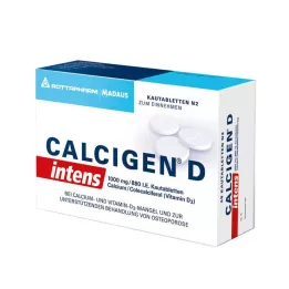 CALCIGEN D intens 1000 mg/880 I.E. comprimés à croquer, 120 pcs