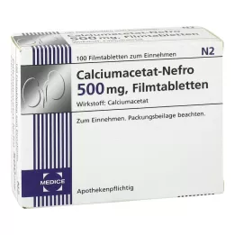 CALCIUMACETAT NEFRO 500 mg de comprimés de films, 100 ST