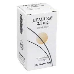 DEACURA 2,5 mg comprimés, 100 heures