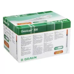 OMNICAN Insulinspr.1 ml U100 M.KAN.0.30x8 mm Single, 100x1 St