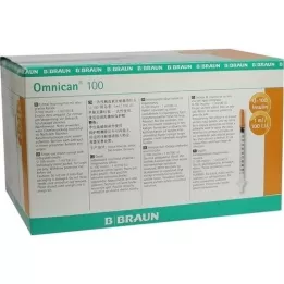 OMNICAN Insulinspr.1 ml U100 M.KAN.0.30x12 mm un., 100x1 pc