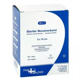 WUNDVERBAND stérile 8x10 cm, 50 pièces