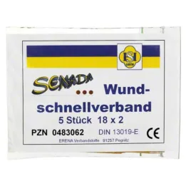 Pansement rapide Senada 2x18 cm, 5 pc