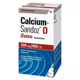 CALCIUM SANDOZ D Osteo 500 mg/400 I.E. Comprimés à croquer, 120 pcs