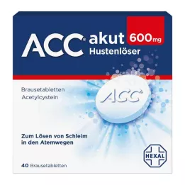 ACC akut 600 comprimés effervescents, 40 pcs