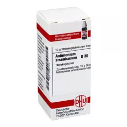 ANTIMONIUM ARSENICOSUM Globules D 30, 10 g