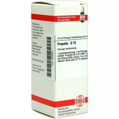 PROPOLIS D 15 Dilution, 20 ml PROPOLIS D 15 Dilution, 20 ml