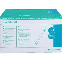 OMNIFIX Heparinspr.1 ml 10 000, cest-à-dire sans latex, 100x1 ml