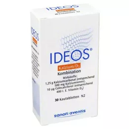 IDEOS Comprimés à croquer 500 mg/400 UI, 30 pcs