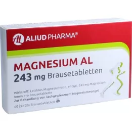 MAGNESIUM AL 243 mg comprimés effervescents, 60 pc