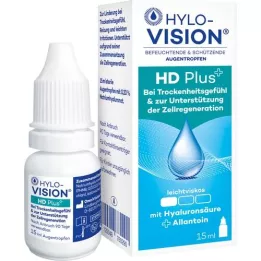 HYLO-VISION HD Plus des gouttes pour les yeux, 15 ml
