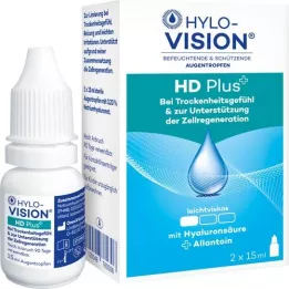 HYLO-VISION HD Plus des gouttes pour les yeux, 2x15 ml