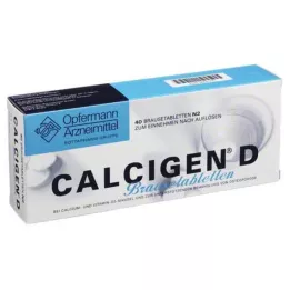 CALCIGEN Comprimés effervescents D 600 mg/400 I.E., 40 pièces